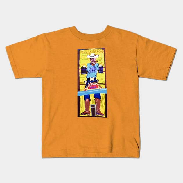 The Swinging Door Kids T-Shirt by SPINADELIC